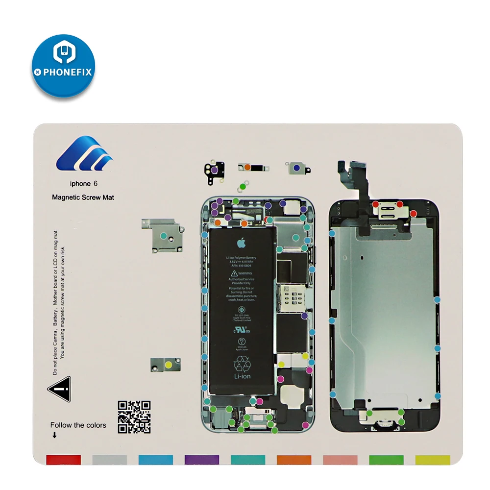 Imagem -05 - Almofada Magnética Profissional do Parafuso Keepper para o Iphone 15 14 13 12 11 Pro Máximo Xxs Max xr 8p 6s Reparo Guia