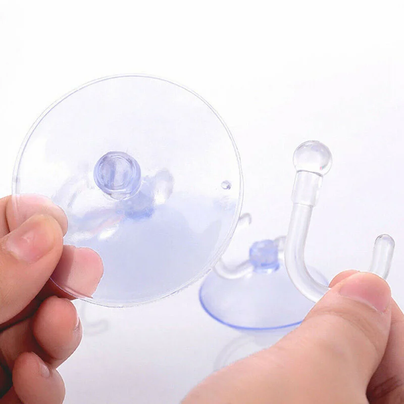 5Pcs Suction Cups Caps Suckers Glass Window Wall Hook Hanger Kitchen Bathroom Cup Hooks Home Accessories