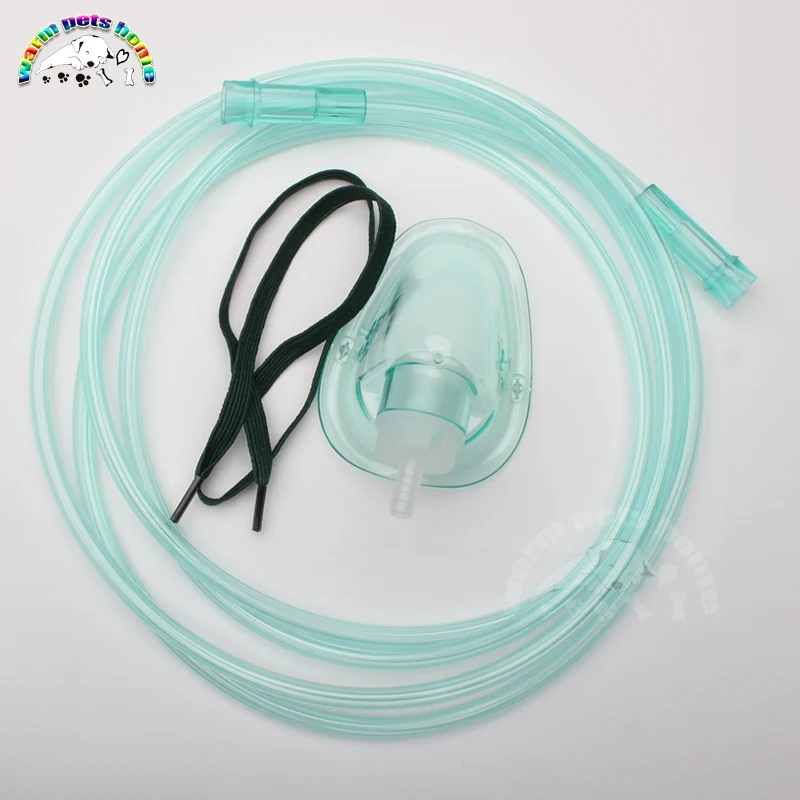 Disposable Oxygen Mask Plastic Face Mask for Adult Children Dog Cat Oxygen Mask with Tube