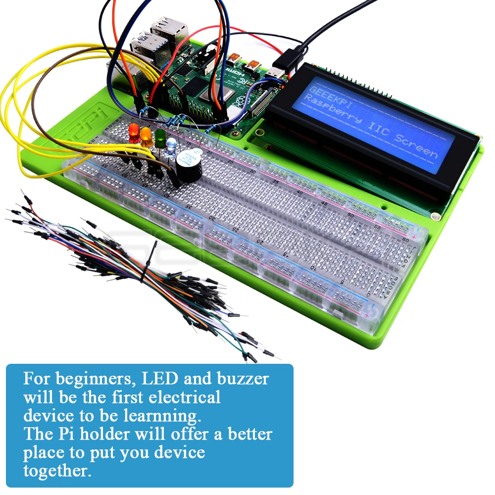 GeeekPi ABS Experiment Holder Kit Platform for Raspberry Pi 4B / 3B+ / 3B / 2B /  Zero/W/Arduino/ Mega 2560