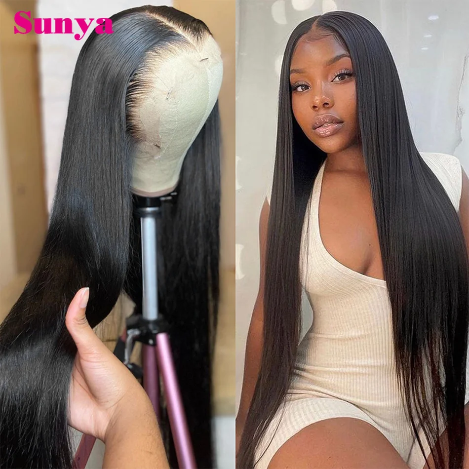 Straight 13x4 HD Lace Front Human Hair Wigs For Women Peruvian Natural Black 4x4 13x6 HD Lace Frontal Wigs 100% Human Hair Wig