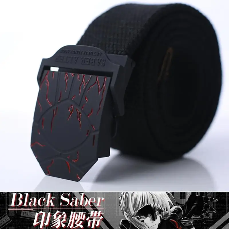 Fate Stay Night Belt Saber Armor Belt Anime Waistband Belt Altria Pendragon Archer Cosplay Props Canvas Sashes Halloween Gift