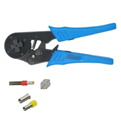 HSC8 16-4 Hand Mini Self-adjustable Crimping Plier Crimper For Insulated Terminals AWG 12-6 Square mm 4-16 Cable end-sleeves