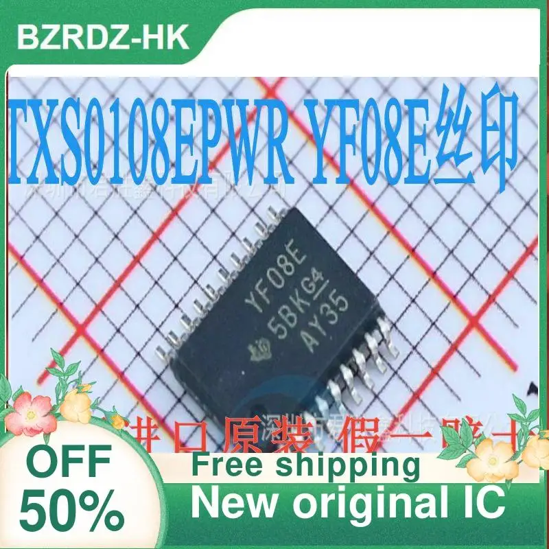 20PCS TXS0108 TXS0108EPWR YF08E TSSOP-20 Logic converter chip New original IC