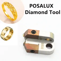 Sieraden Maken Polijsten Gereedschap V Vorm Platte Diamant Mcd Laser Posalux Cutter Voor Goud Zilver Messing Graveren Mes