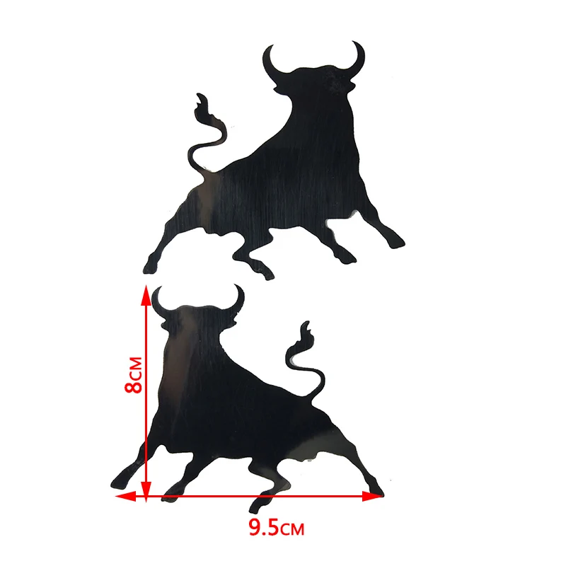 1pair Bullfighting Reflective Sticker Spanish Bull Vinyl Decal For Car Rearview Mirror Bumper Sticker Car Modified Accessories