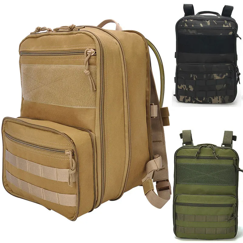 Flatpack D3 Taktik Molle Sırt Çantası Saldırı Airsoft Sırt Çantası Erkekler Avcılık Ekipmanları Açık Seyahat CS Çantası