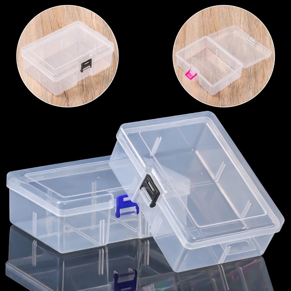 1PC Plastic Jewelry Display Transparent Candy Box Screw Storage Cases Jewelry Box Sewing Boxes Accessories Component Tools