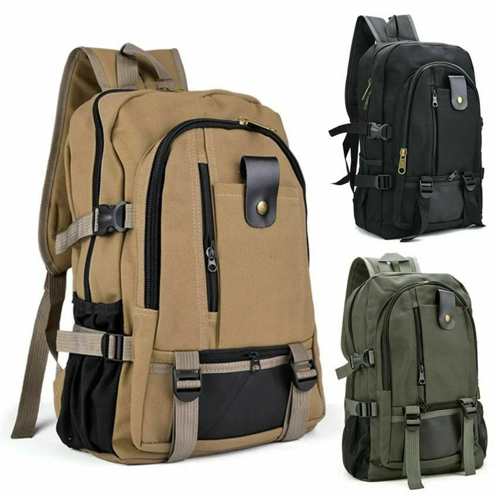 Large Backpack Mens Boys Rucksack Fishing Sports Travel Hiking SchoolBag Business Bag Waterproof Laptop Backpack College Daypack