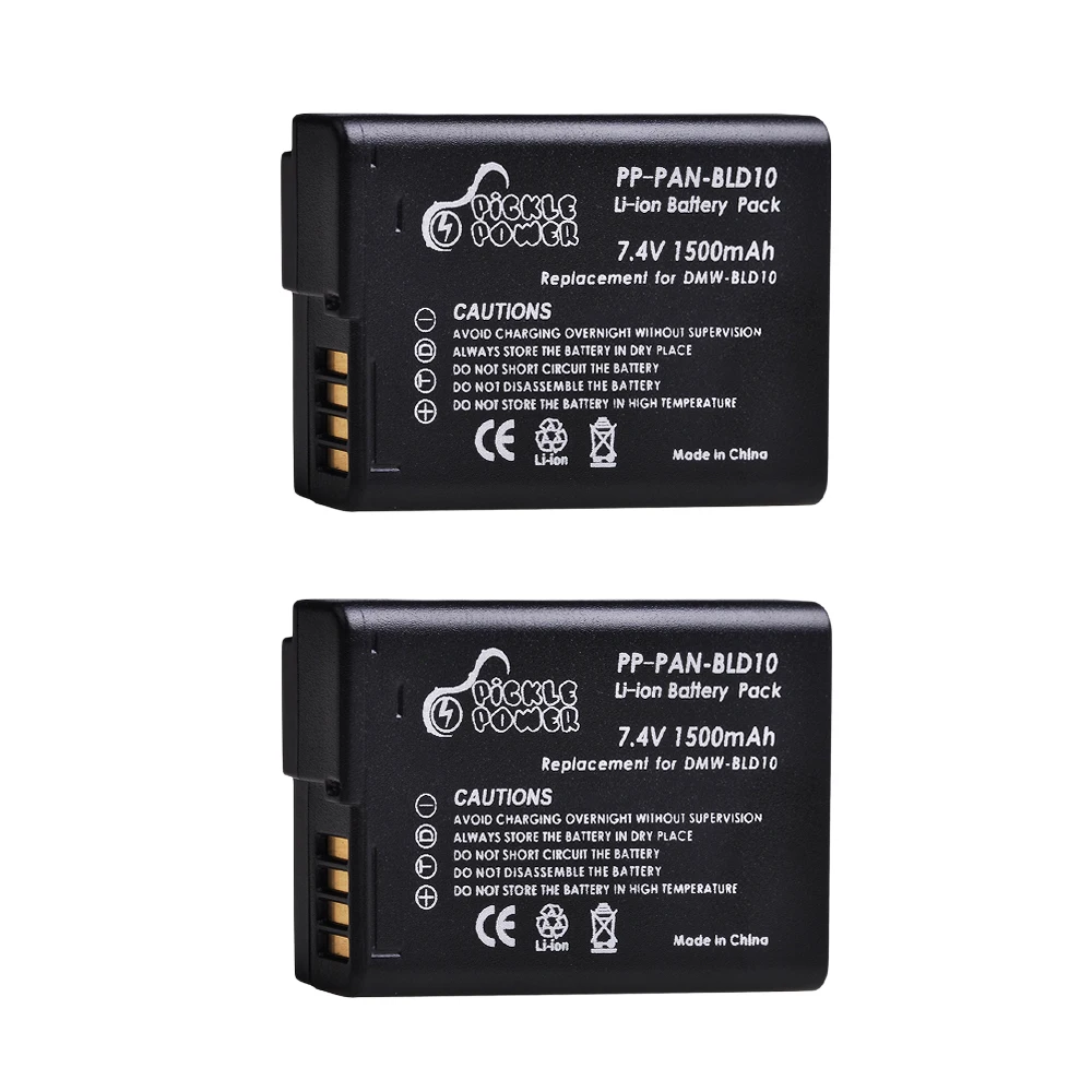 

Pickle Power Camera Digital Battery1500mAh DMW-BLD10 BLD10 BLD10PP for Panasonic DMC GF2GK GF2 G3 GX1 DMC-GF2 camera battery