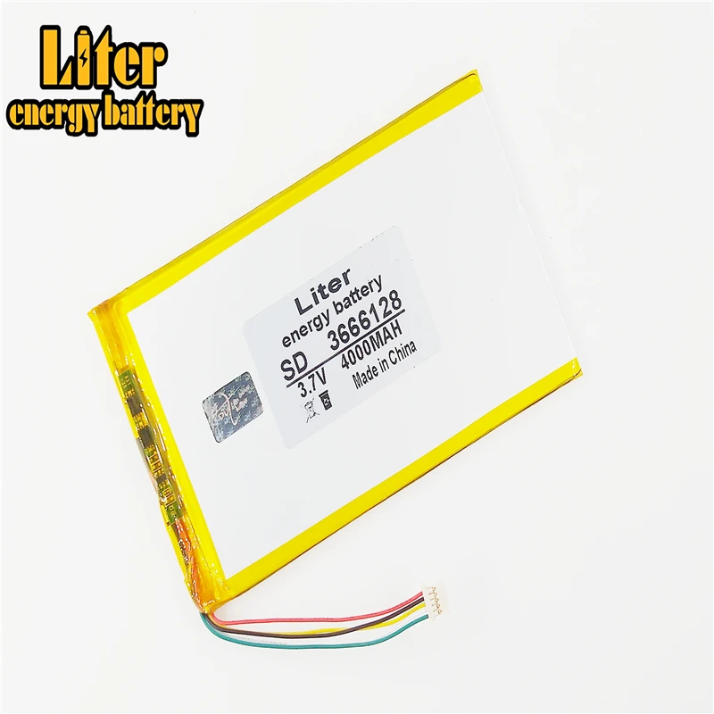 5 Chủ Đề Nhất Thương Hiệu Pin 3766125 Máy Tính Bảng Pin Sạc 3666128 3.7V 4000MAh V811V801 E708 Q1