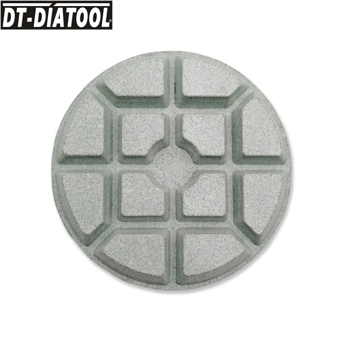 Almohadillas de pulido de hormigón de diamante, discos de lijado de unión de resina espesada para reparación de suelo, diámetro 80mm/3 ", N. ° 100, DT-DIATOOL, 3 unids/set