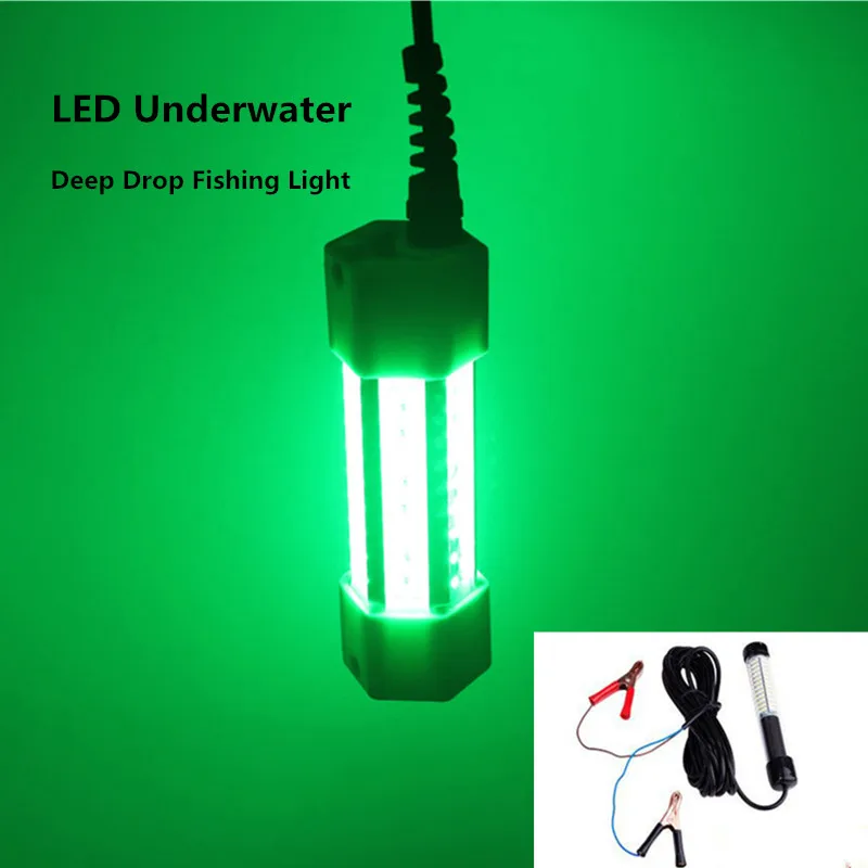 12V Underwater Fishing Harpoon For Submersible Night Fishing Light Boat Outdoor Lighting Lure Fish Gathering Lamp 100W 200W 300W