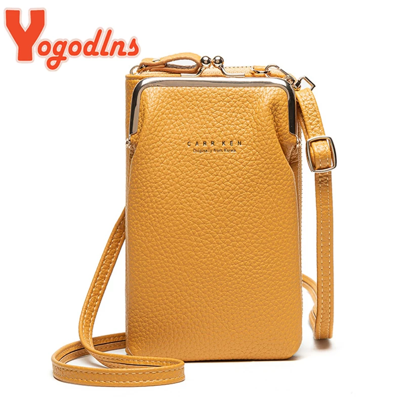 Yogodlns Fashion Small Crossbody Bags Women PU Leather Shoulder Messenger Bag Girls Flap Handbag Phone Purse Zipper Bolso