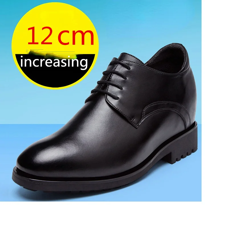 Elevator men\'s shoes for autumn and winter new height-increasing shoes for inner height 10cm men\'s business casual leather shoes