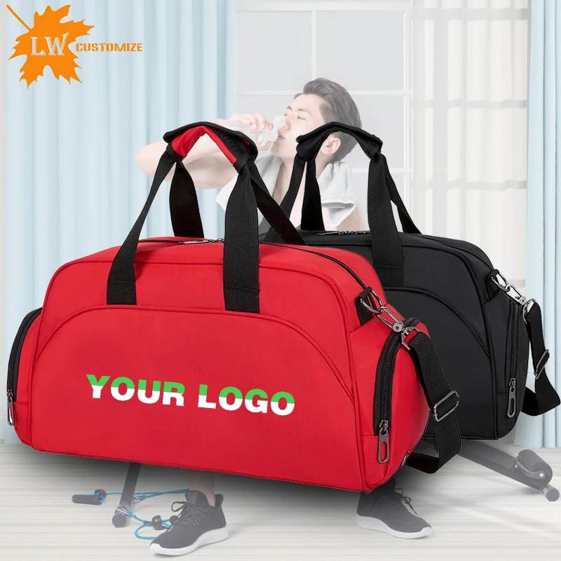 Sac de sport personnalisé avec logo imprimé pour homme et femme, sac d'entraînement de yoga, sac de voyage, sac de sport bricolage, sac de natation et de fitness, sacs de week-end