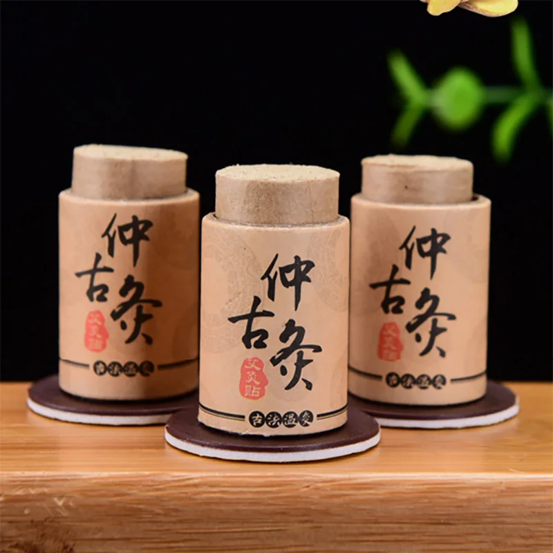 30Pcs High-class Pure Moxa Stick Tube Paste Moxibustion Heating Acupunture Therapy Meridian Warm Massage Mugwort Chinese Medical