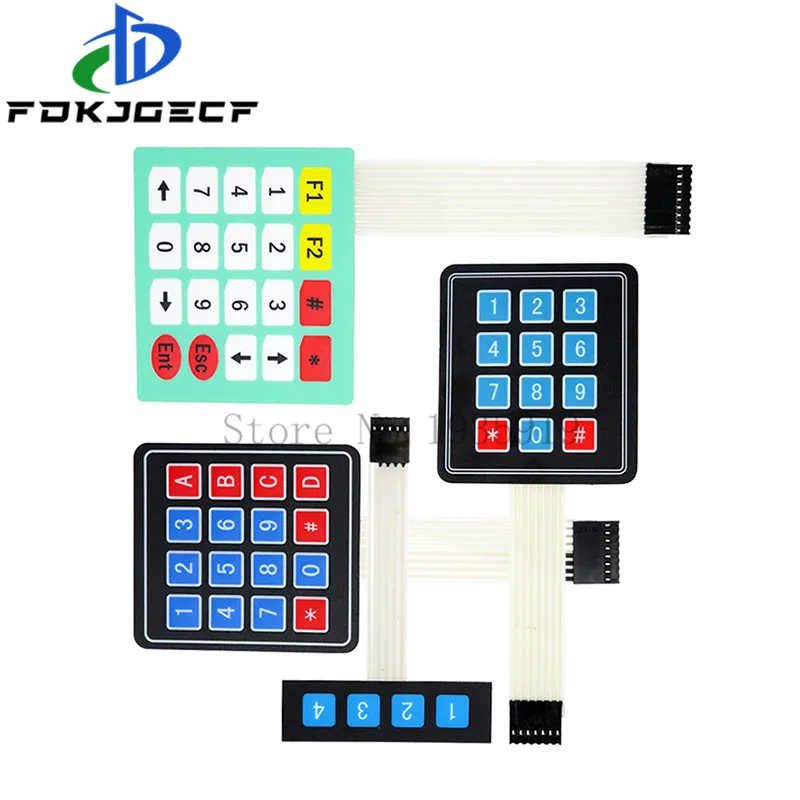 1*4 3*4 4*4 4*5 Matrix Array/Matrix Keyboard 16 Key Membrane Switch Keypad for arduino 1x4 3x4 4x4 4x5