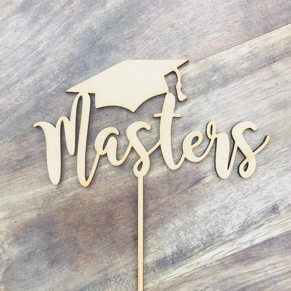 Personalized  Masters Graduation Cake Topper,Custom name Congrats Grad Graduation Cake Topper,Graduat from university cake decor