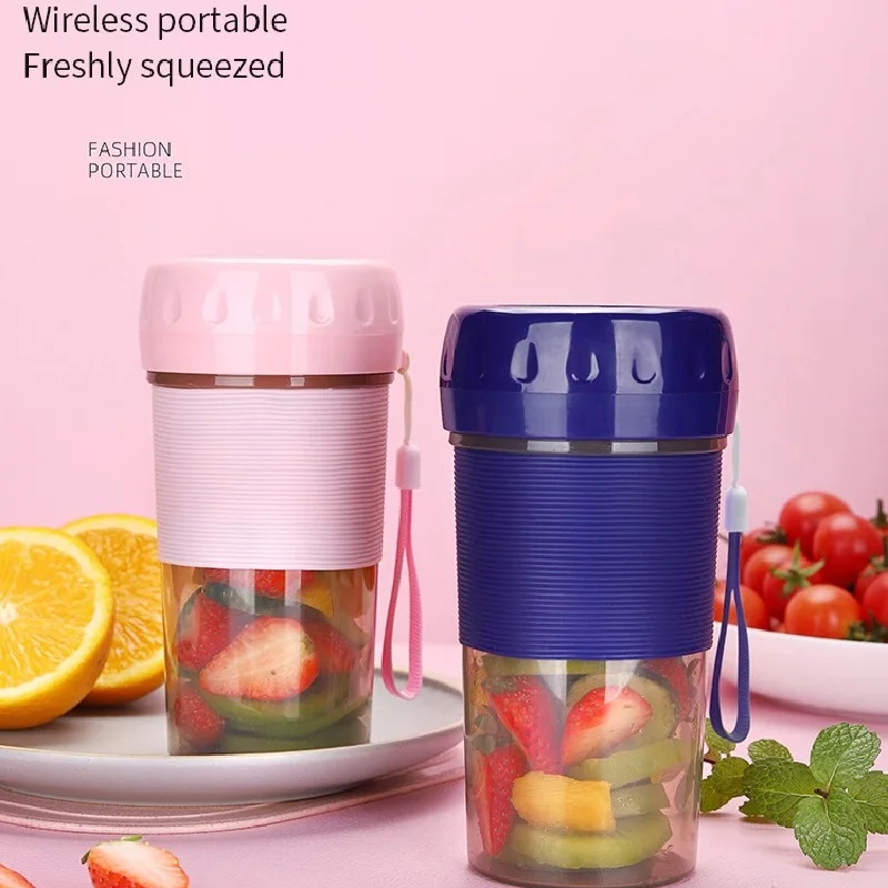 

New USB 300ml Portable Juicer Home Rechargeable Mini Blender Juicer Cup Double Click to Start