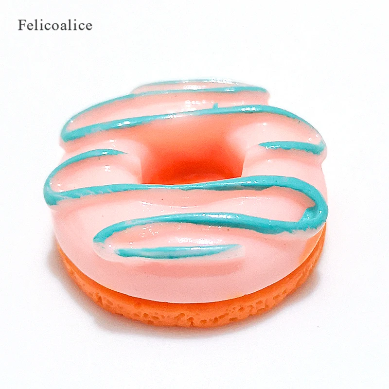 8Pcs/lot Slime Supplies Toy New DIY Mini Resin Donuts Slime Accessories Filler For Fluffy Clear Crystal Slime