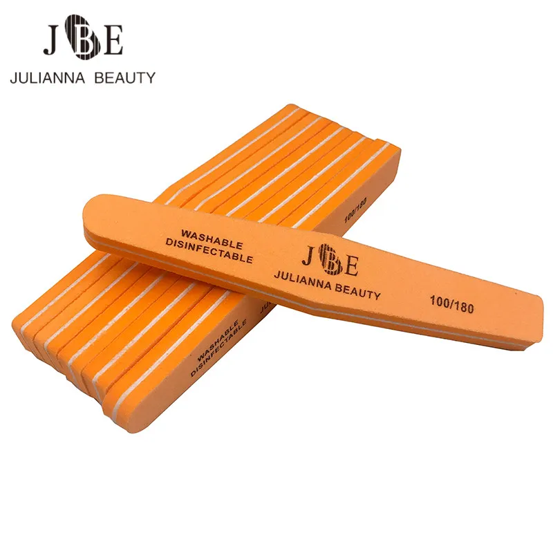 50Pcs/lot 100/180 Nail File Tools Professional Polish Sandpaper Buffing Lowest Price Manicure Tool Sponge Manicure