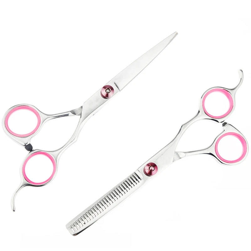 Gunting Tahan Karat Profesional 6 Inci Penipis Hewan/Gunting Lurus Pemotong Hewan