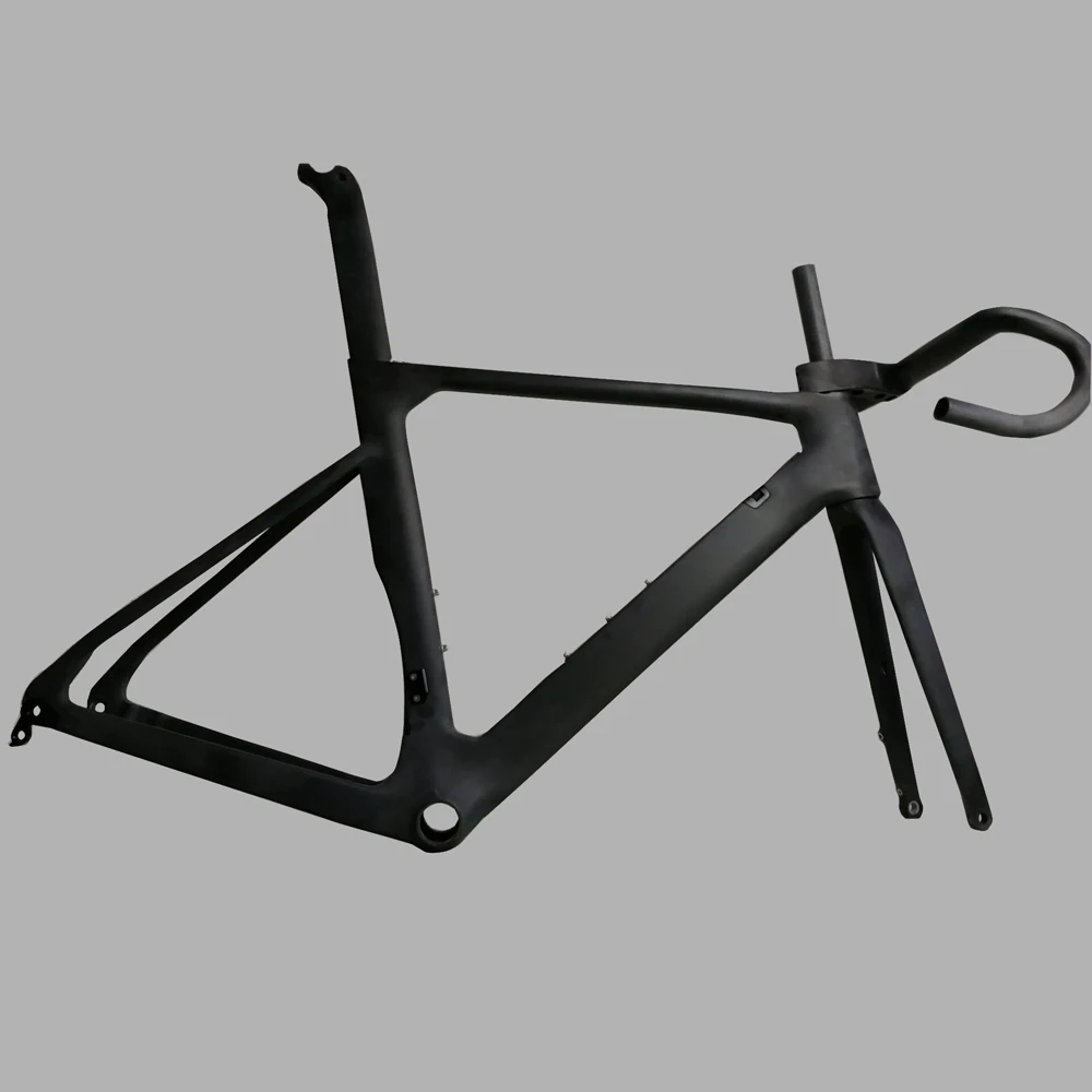 700c frame carbon road bike frame disc brake frameset including frame, fork, seat post, integrated handlebar FM-R899