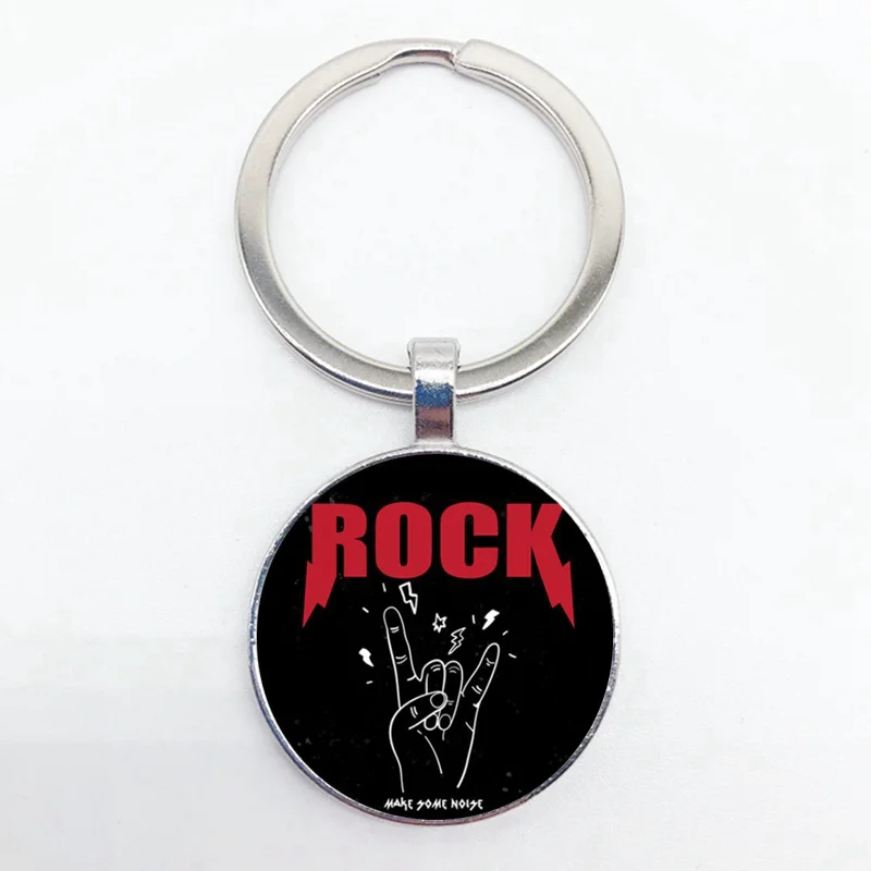 Fashion New Rock Faith Gestures Series Keychain Best Gift Keychain for Hip Hop DJ Rock Lovers