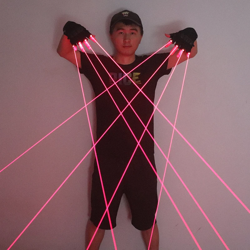 650nm Red Laser Gloves Stage L - Led Gloves Music recension och pris