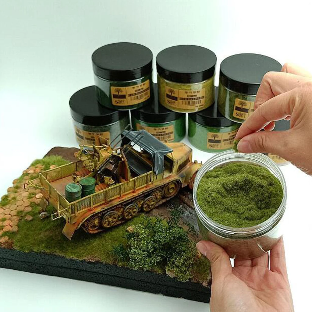 Model Artificial Grass Powder Miniature Toy Sandbox Building Landscape Craft
