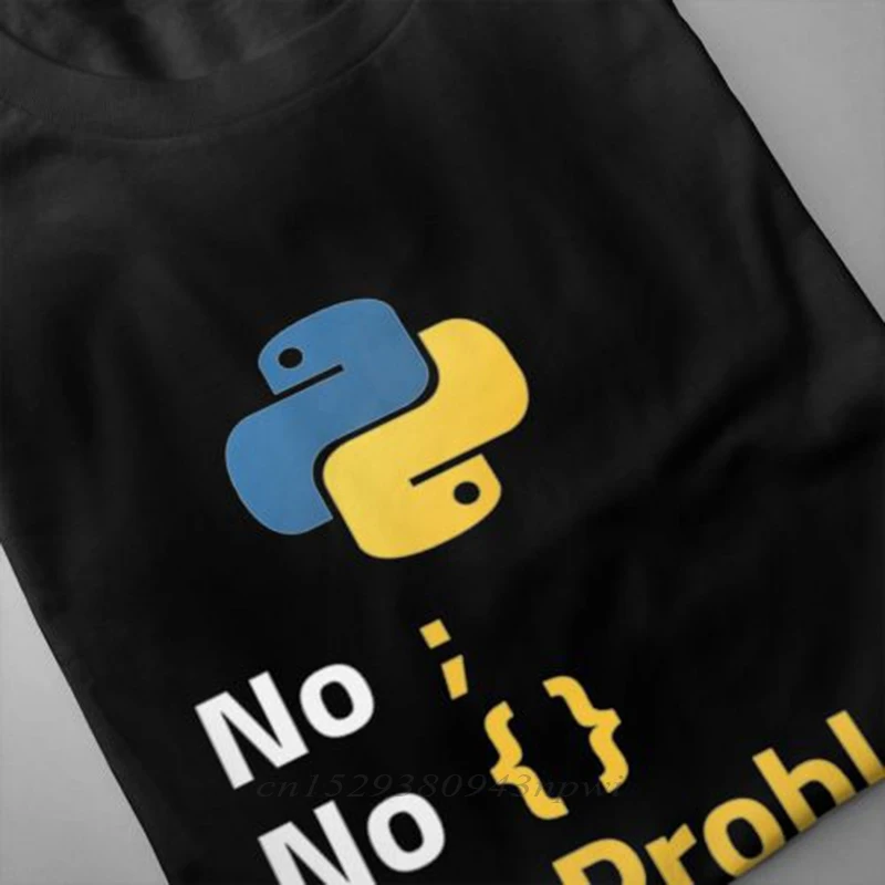 Computer Programming Language Python T Shirt Design For Code Programmer Homme Tee Shirt Crewneck Camiseta