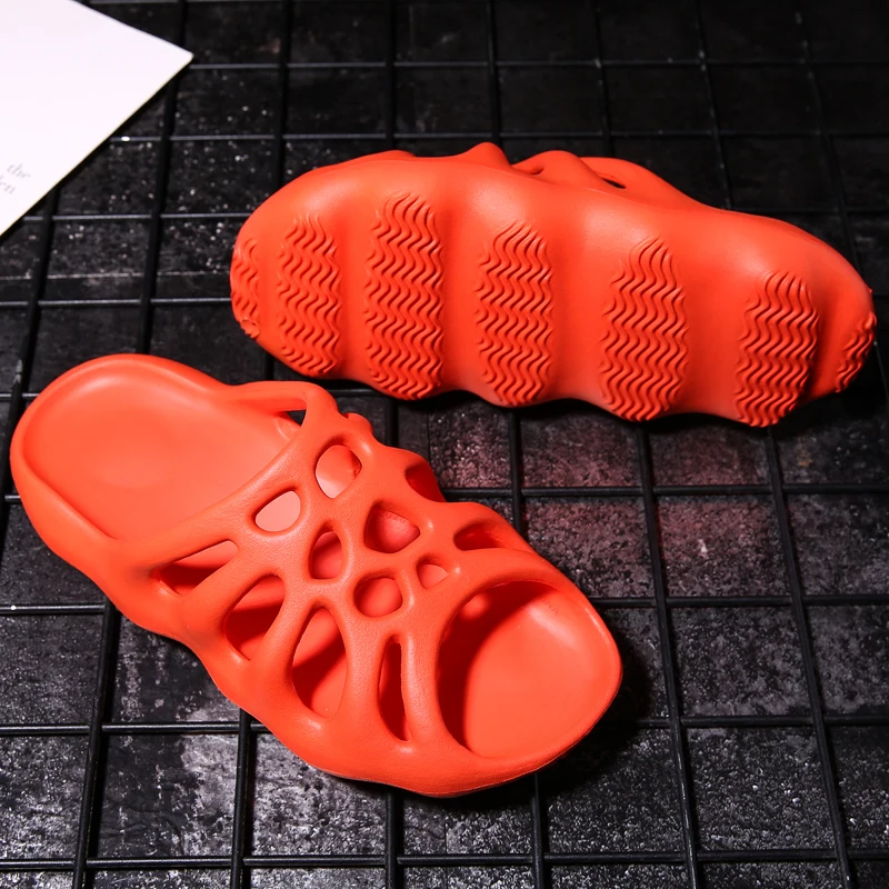 Brand Designer Kanye West Men 2023 Fashion Women Foam Runner Summer Men\'s Slide Casual Slippers Beach Shoes Eva Injection Shoes