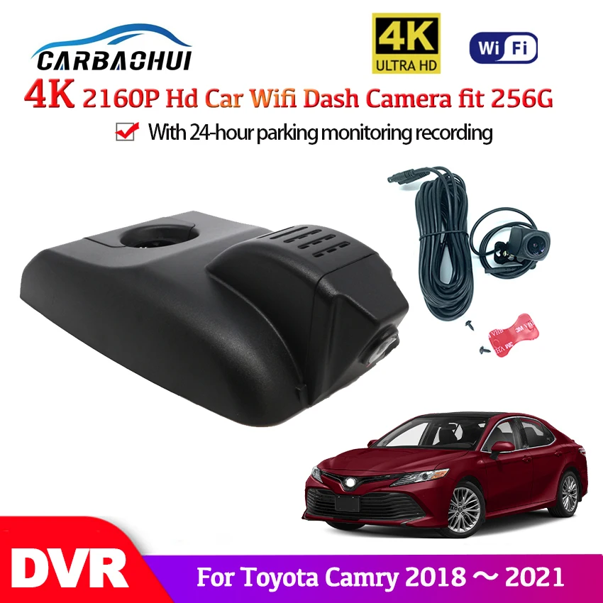 

4K HD 2160P Car DVR Dash Camera Video Recorder camera For Toyota Camry 70 V70 XV70 SE XLE Hybrid HD Night Vision high quality