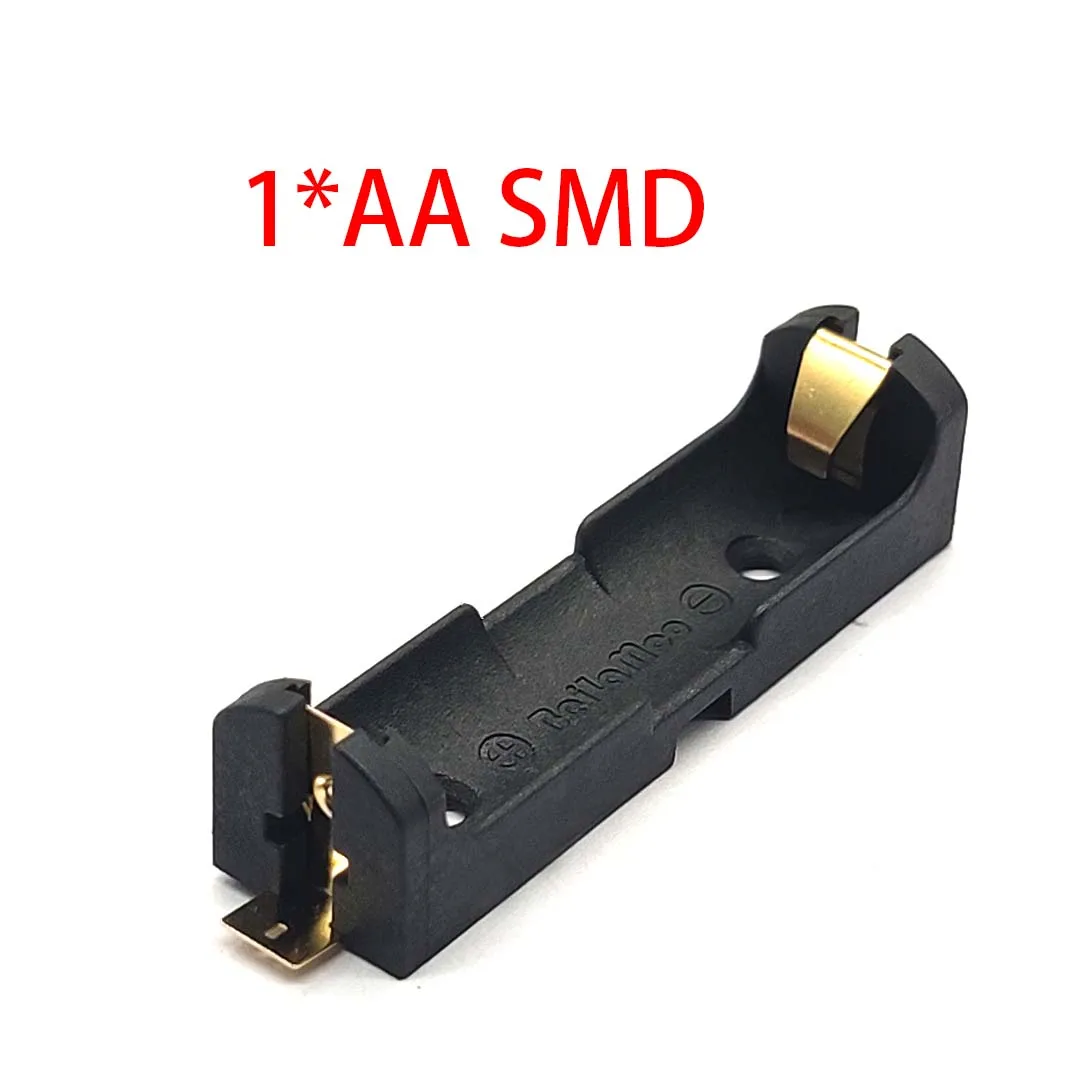 5Pcs High Quality AA Gold Plated SMT SMD AA SMD Battery Holder Battery Box Battery Case 1.5V