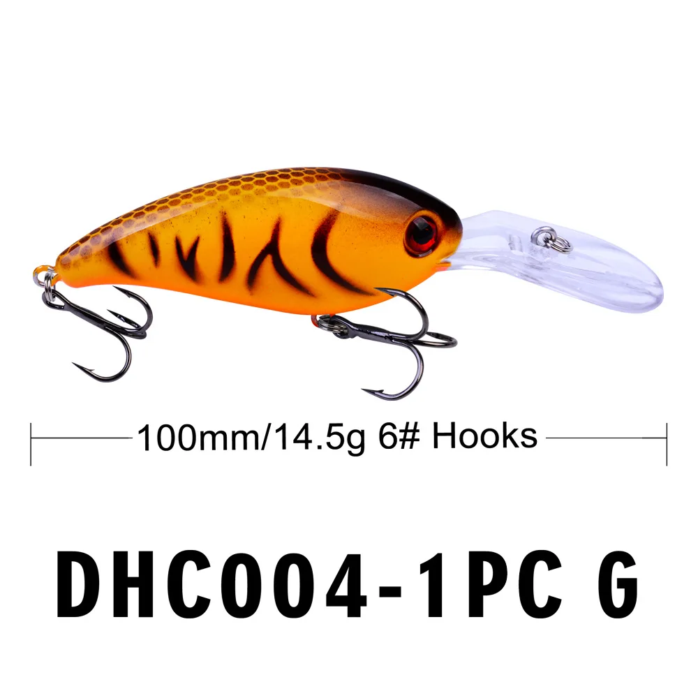 10 cm 14,5 g Crankbait Lange Lippen Angeln Köder Schwimmende Bionic Wobbler Kurbel Köder Künstliche Köder Harten Köder 3D augen Minnow Bass Köder – Detail 7