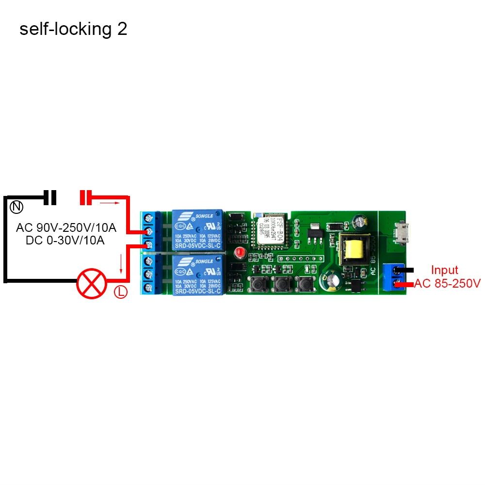 2CH Ewelink Garage Door Open Relay Switch  Perfect Forward And Reverse Module 7-32V 85-250V Vioce Alexa Google Home