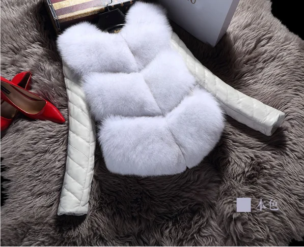 2024 Fashion Autumn Winter Coat Thick Warm Women Faux Fox Fur High-Grade Jacket XS-XXL