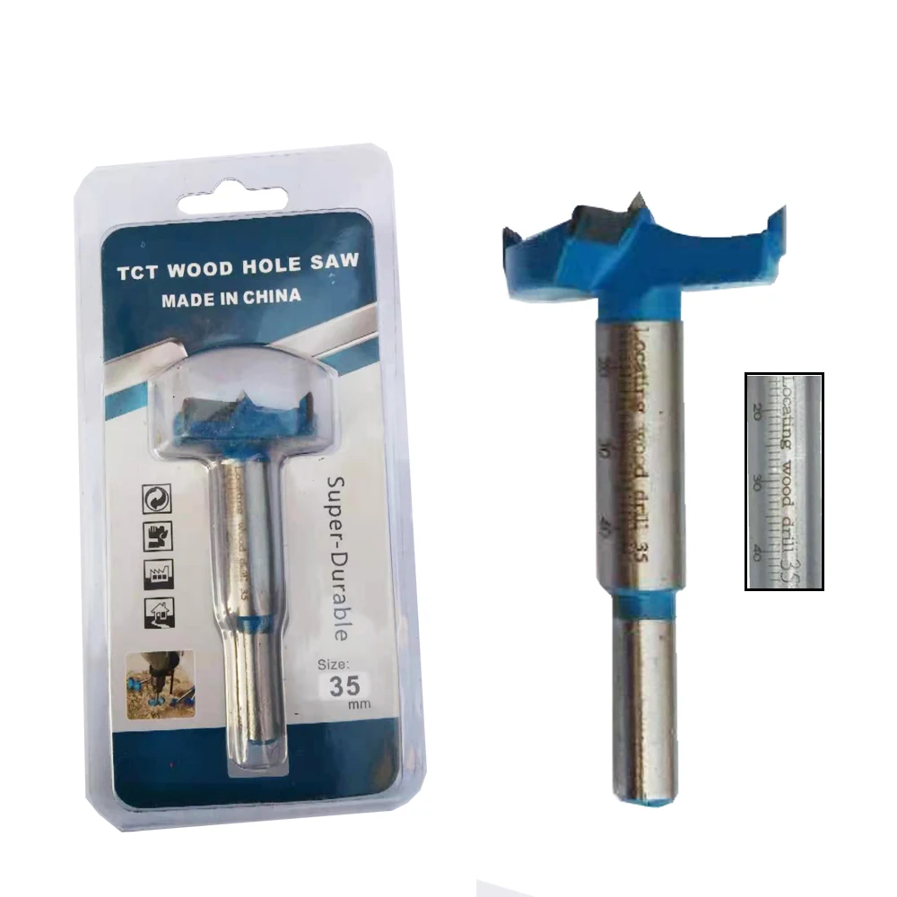 3Pcs hinge hole drilling Guide Locator Hinge Drilling Jig Drill Bits Woodworking Door Hole Opener Cabinet Accessories Tools
