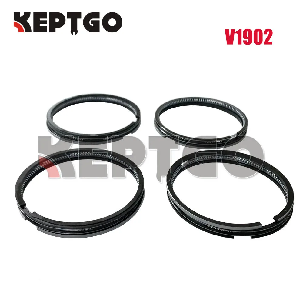 

New 4 Sets V1902 Engine STD Piston Ring Set For Kubota 19274-21050