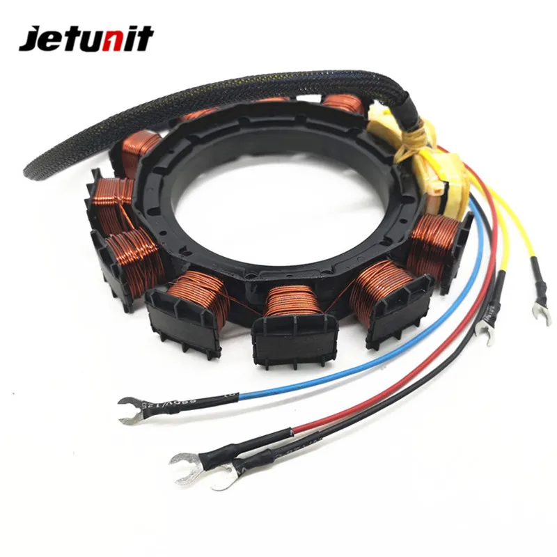 JETUNIT Outboard Stator For Mercury 1972-1981 40HP 10amp 2Cyl 398-5255,398-5256,398-4770,174-5255,18-5856