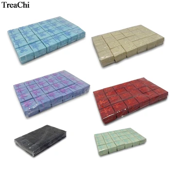 24 adet renkli kağıt mücevher paketi kutusu toplu düğün küpe damızlık organizatör parti şerit hediye kutusu yüzük saklama kutusu 4*4*3cm