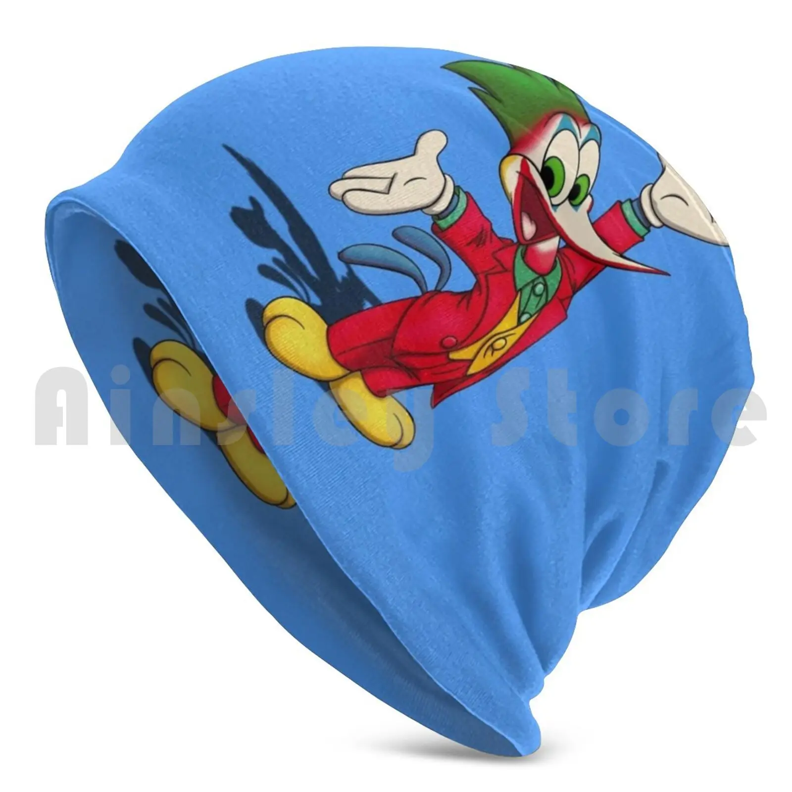 Woody Woodjoker Beanies Pullover Cap Comfortable Woody Wood Woodpecker Joker Cartoon Animated Animation Bird Crazy