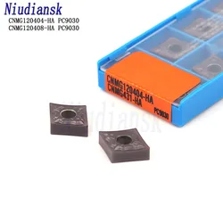 CNMG120404-HA PC9030 CNMG120408-HA PC9030 10PCS Metal Lathe Tools Rhombus Outer Circle Turning Insert Stainless Steel Processing