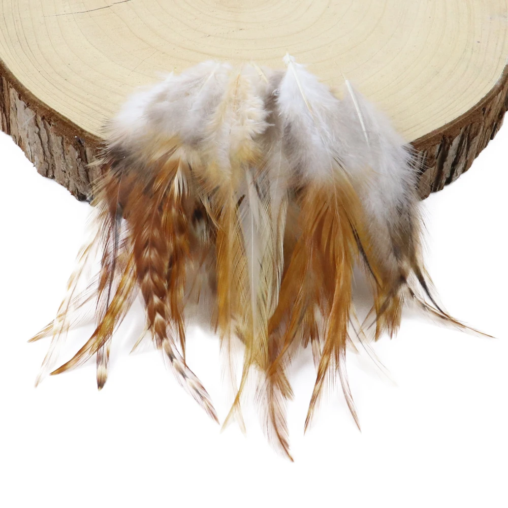 

Natural Rooster Saddle feather 4-6inch Dyeing Chicken feathers for Diy Jewerly Clothing Accessories Crafts feathers