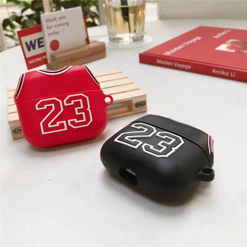 Per Airpods Pro custodia numero 23 custodia in Silicone per Airpods custodia carino Funda Coque accessori per auricolari Wireless Anime di lusso NO.23