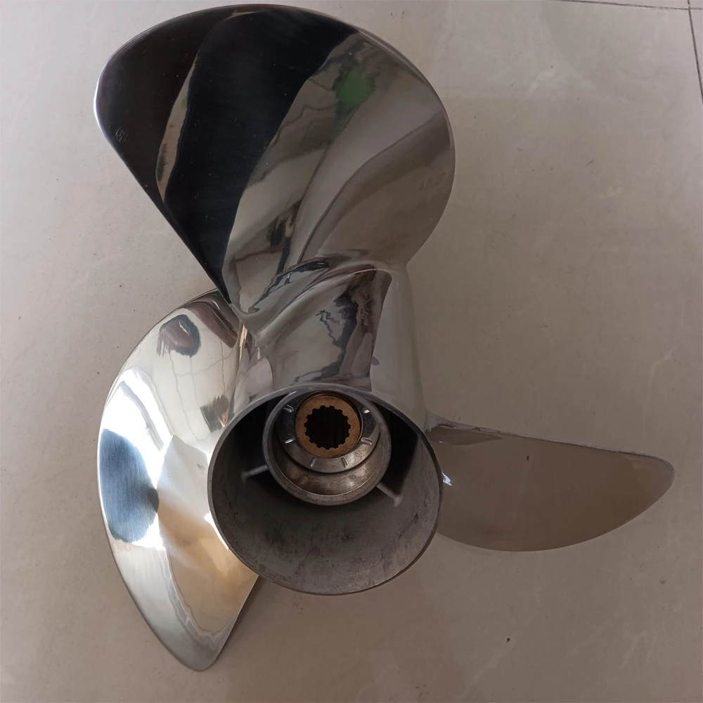 High Quality Stainless Steel  Propeller For Tohatsu Yamaha 2 Stroke 60-85Hp, 4 Stroke 90-115Hp Outboard Motor 15 \