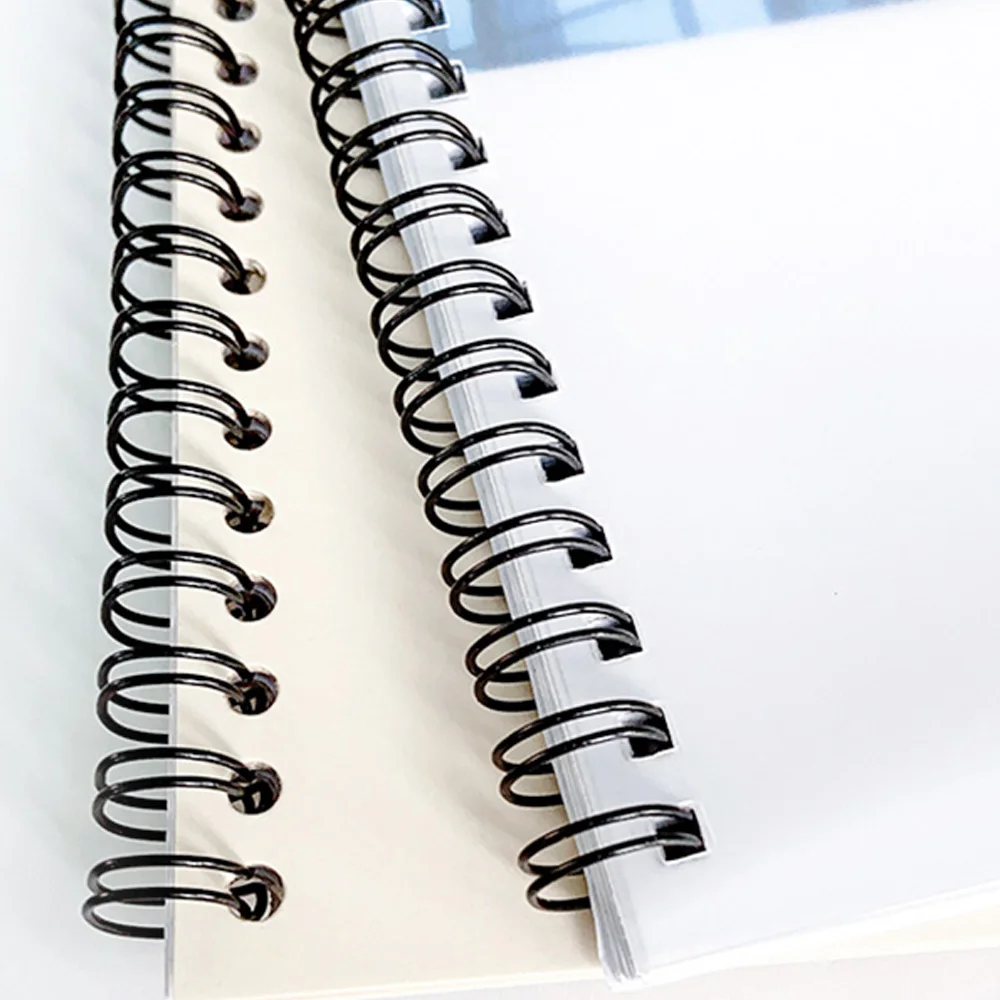 100pcs  Metal YO Double Coil Calendar Binding Coil Notebook Spring Book Ring Wire O Binding A4 Binders Double Wire Binding