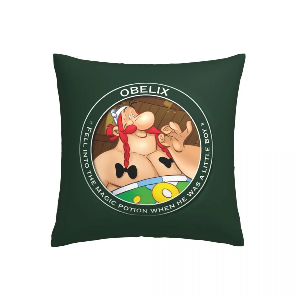 Asterix Obelix pattern print Cushion Cover Decorative Pillowcase Chair Seat Square Car Pillow Cover Home Living Textile