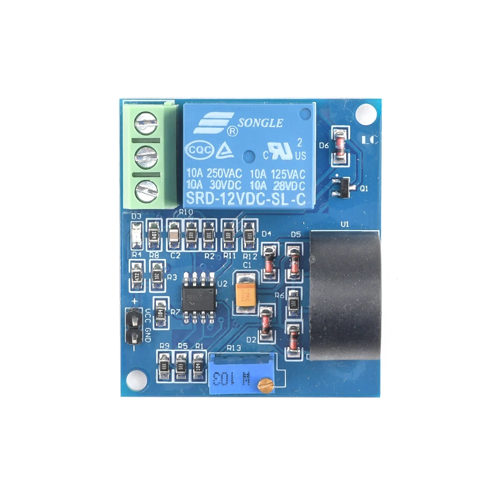 5A 5V 12V 24V Bảo Vệ Quá Dòng Cảm Biến Dòng Điện AC Rơ Le Cảm Biến Phát Hiện Cảm Biến Rơ Le